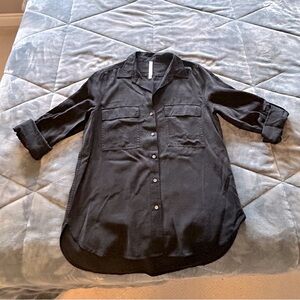 Aritzia Babaton Utility shirt black size Medium